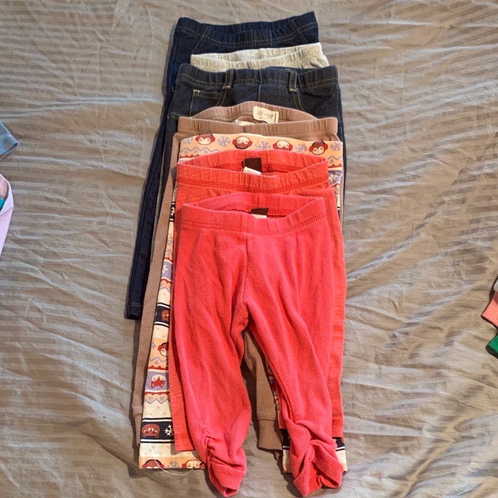 Kids' Coral Pink Knit Bottoms - Unbranded